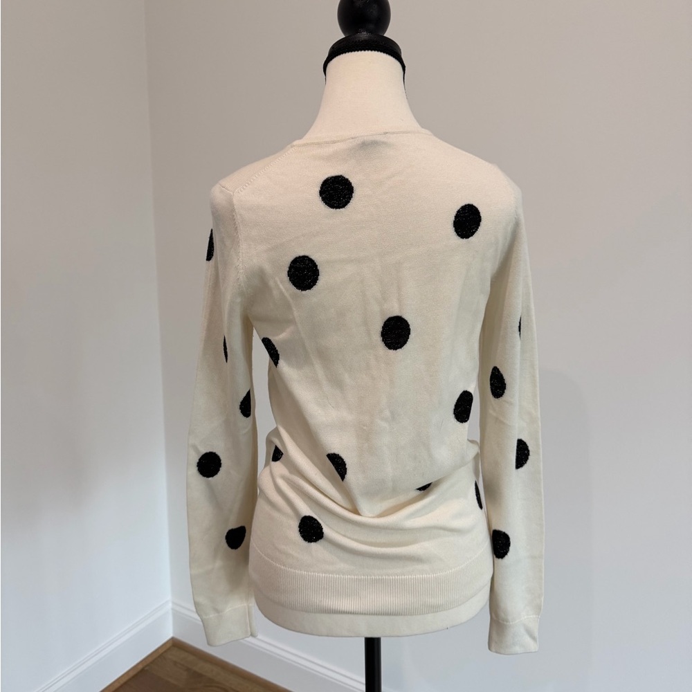 ⚫️ Ann Taylor Polka Dot Lightweight Sweater - Size Small - Picture 6 of 11